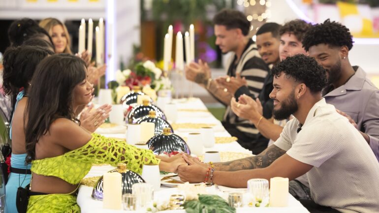 Amaya Espinal, Iris Kendall, Jose “Pepe” Garcia-Gonzalez, Ace Green, Nicolas “Nic” Vansteenberghe, Bryan Arenales, Chris Seeley of 'Love Island USA' Season 7