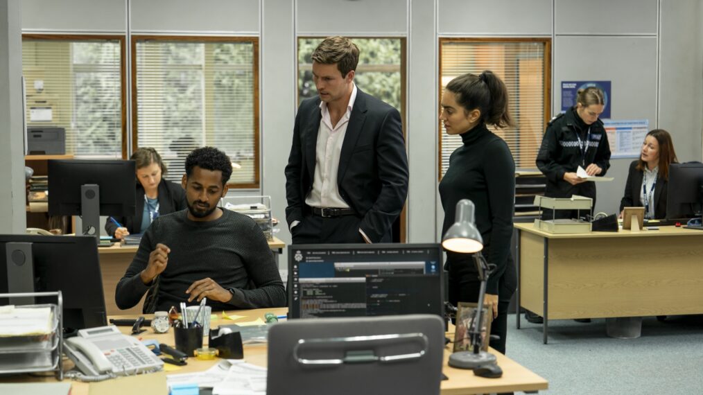 Michael Workéyè (Tony Bekele), Leo Suter (DI Thomas Lynley) and Sofia Barclay (DS Barbara Havers) — 'Lynley'