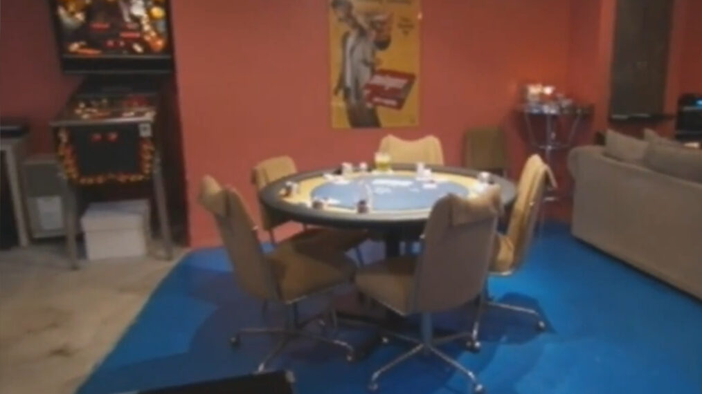 A recreation room on 'Man Land'