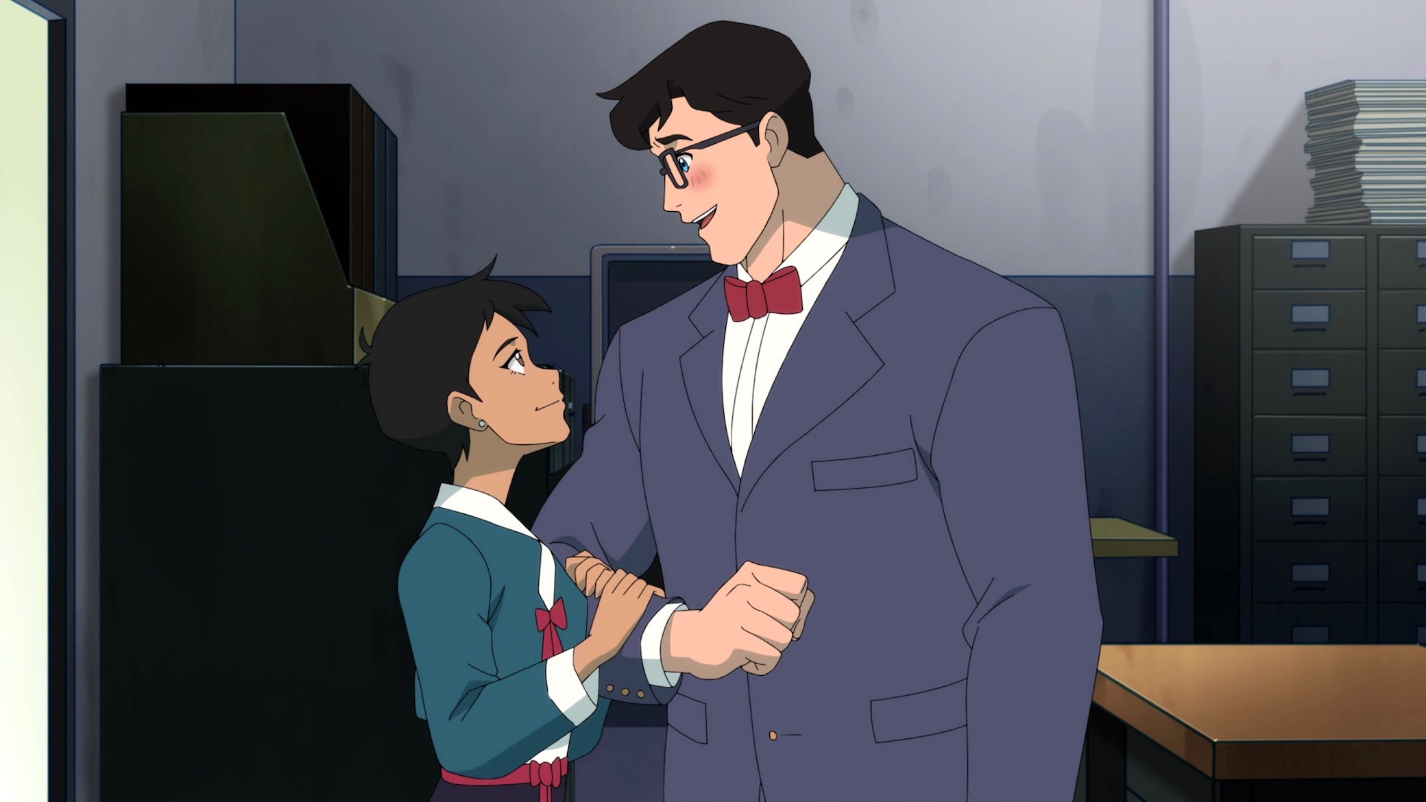 Lois Lane (voice: Alice Lee), Superman (voice: Jack Quaid) in 'My Adventures with Superman'