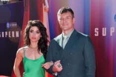 Tania Raymonde and Nathan Fillion at Los Angeles Premiere Of Warner Bros. 'Superman'