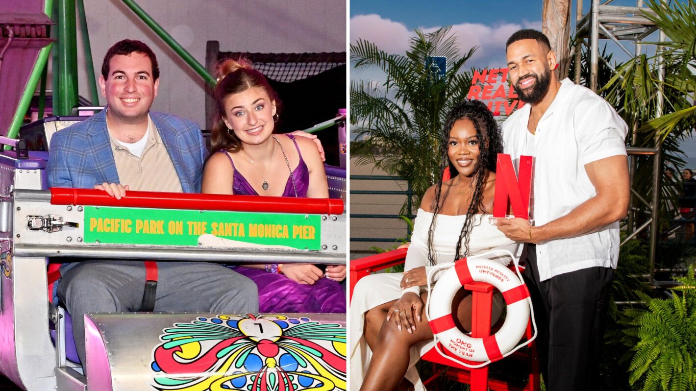 Love on the Spectrum's Abbey and David, Perfect Match's AD and Ollie at Netflix's Summer Break event