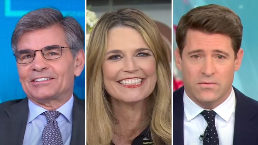 George Stephanopoulos, Savannah Guthrie, Tony Dokoupil