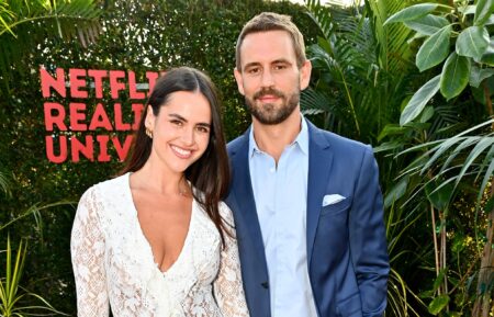 Natalie Joy Viall and Nick Viall attend Netflix Summer Break at Santa Monica Pier on July 17, 2025 in Santa Monica, California.