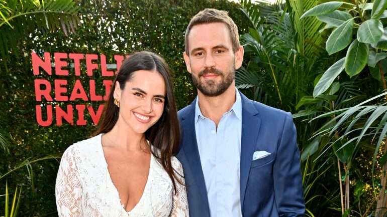 Natalie Joy Viall and Nick Viall attend Netflix Summer Break at Santa Monica Pier on July 17, 2025 in Santa Monica, California.