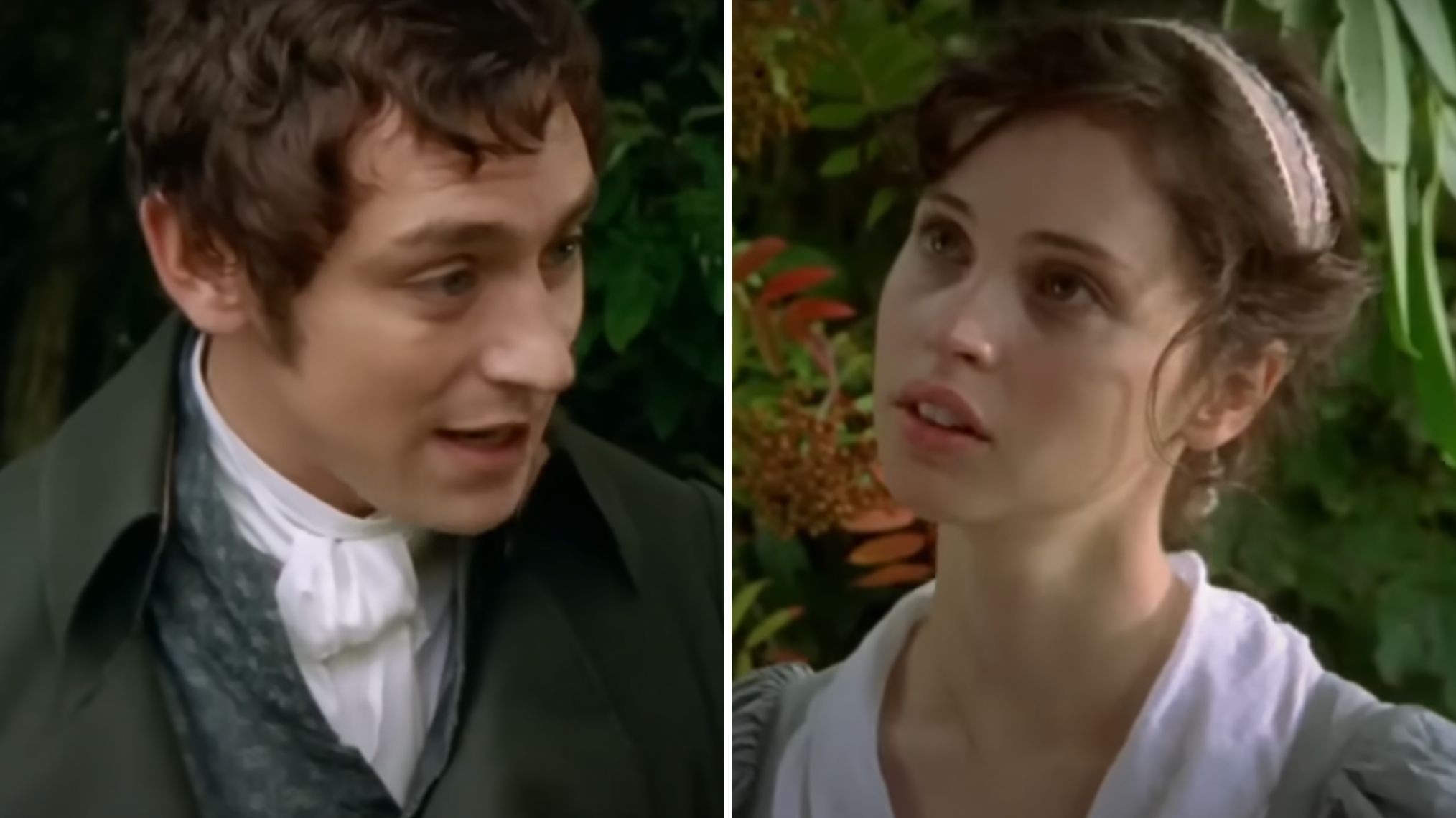 JJ Feild and Felicity Jones in 'Northanger Abbey'