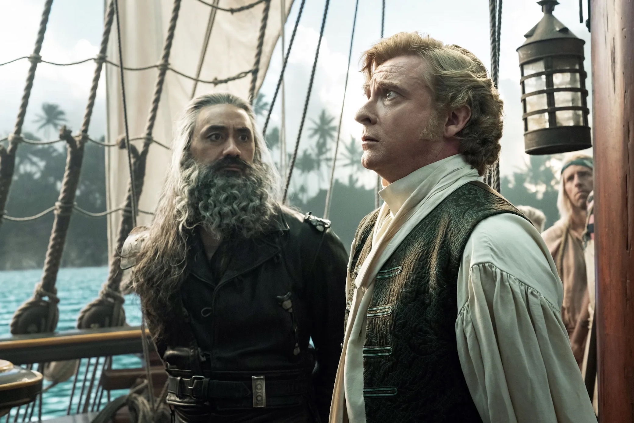 Rhys Darby and Taika Waititi as Stede and Ed in 'Our Flag Means Death'