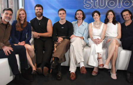 Matthew B. Roberts, Harriet Slater, Sam Retford, Seamus McLean Ross, Rory Alexander, Maril Davis, Hermione Corfield, and Jamie Roy at SDCC 2025