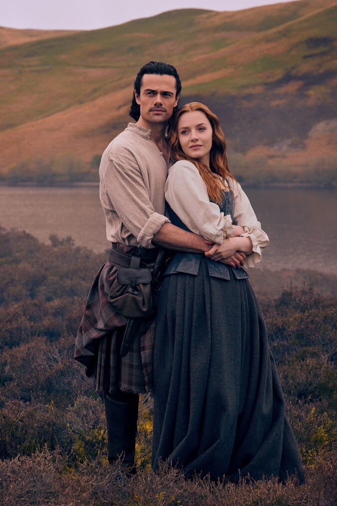 Jamie Roy and Harriet Slater in 'Outlander: Blood of My Blood'