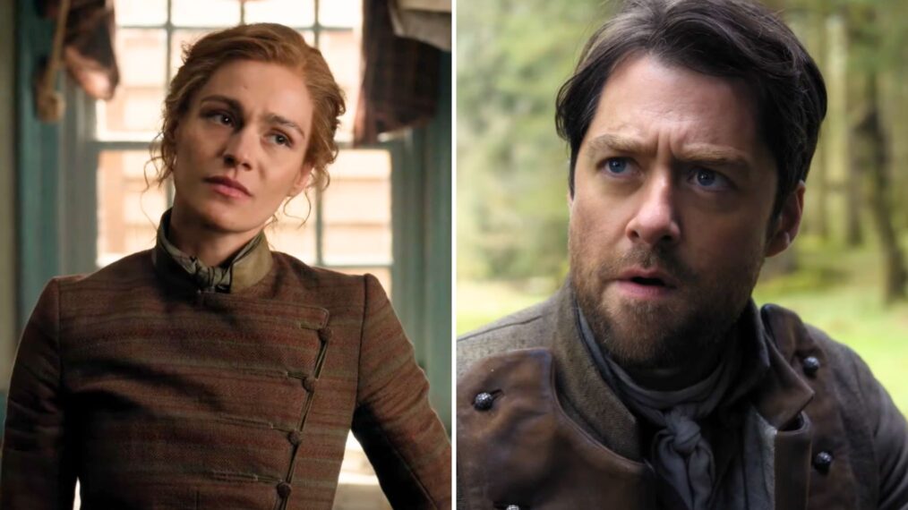 Sophie Skelton and Richard Rankin in 'Outlander' Season 8