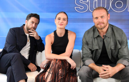 Richard Rankin, Sophie Skelton and Sam Heughan for 'Outlander' in TV Insider and TV Guide Magazine's SDCC 2025 video and portrait studio