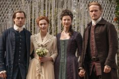 Richard Rankin, Sophie Skelton, Caitriona Balfe, and Sam Heughan in 'Outlander'