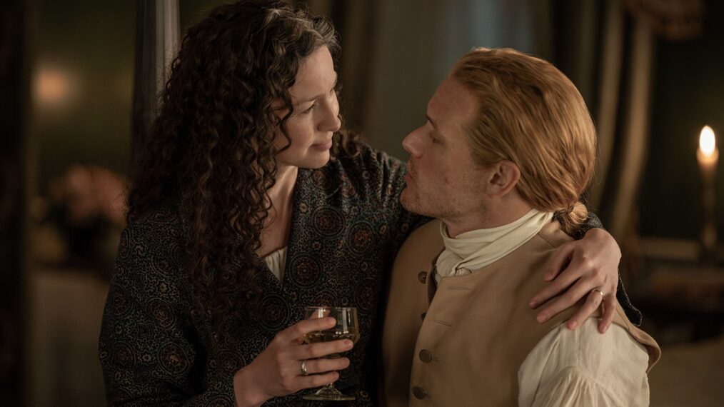 Caitriona Balfe and Sam Heughan in 'Outlander' Season 7
