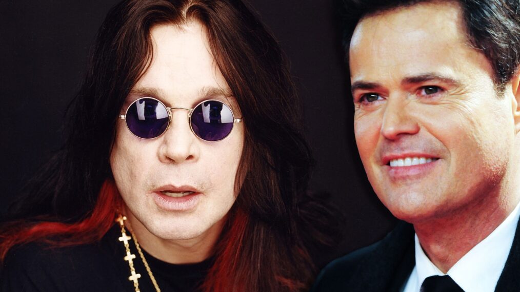 Ozzy Osbourne and Donny Osmond composite image