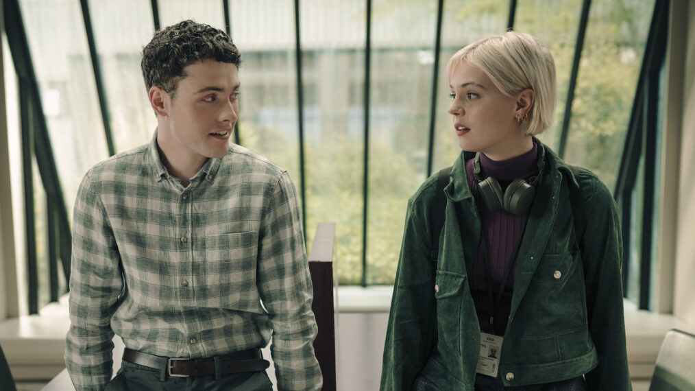 Tom Lewis as Elliot Scott and Ella Maisy Purvis as Patience Evans in Patience - season 1 episode 6