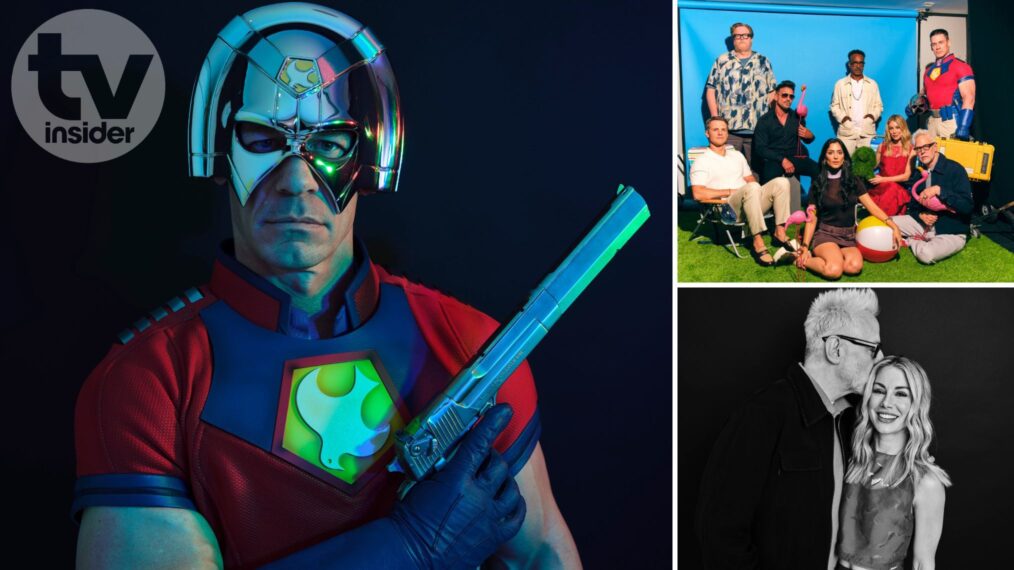 John Cena, James Gunn, Jennifer Holland, Frank Grillo, Steve Agee, Sol Rodriguez, Freddie Stroma, and Tim Meadows for 'Peacemaker' Season 2 at SDCC 2025