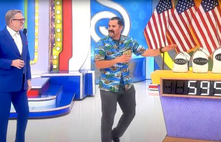 Drew Carey and PIR contestant