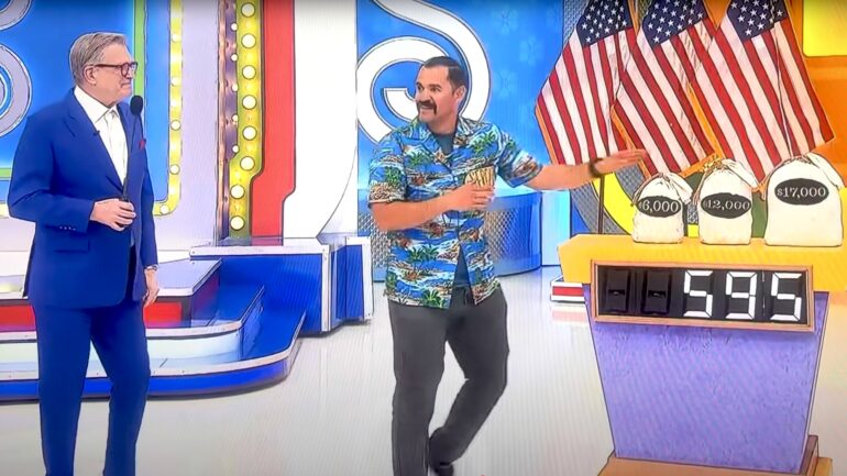 Drew Carey and PIR contestant