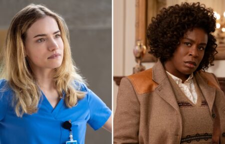 Willa Fitzgerald as Danny Simms in 'Pulse' and Uzo Aduba as Cordelia Cupp in 'The Residence'