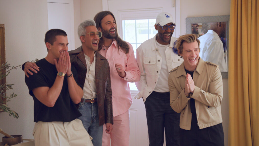 Antoni Porowski, Tan France, Jonathan Van Ness, Karamo Brown, Jeremiah Brent in 'Queer Eye' Season 9 Episode 1