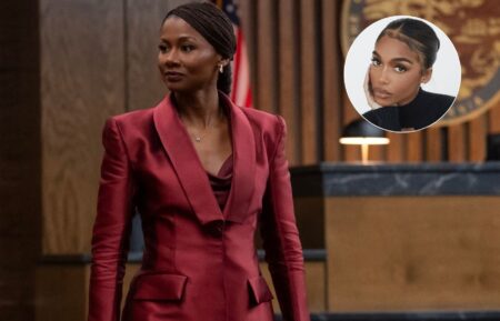 Emayatzy Corinealdi in 'Reasonable Doubt' Season 3; Lori Harvey inset