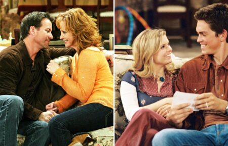 Reba McEntire and James Denton on 'Reba'; Joanna Garcia Swisher and Steve Howey on 'Reba'