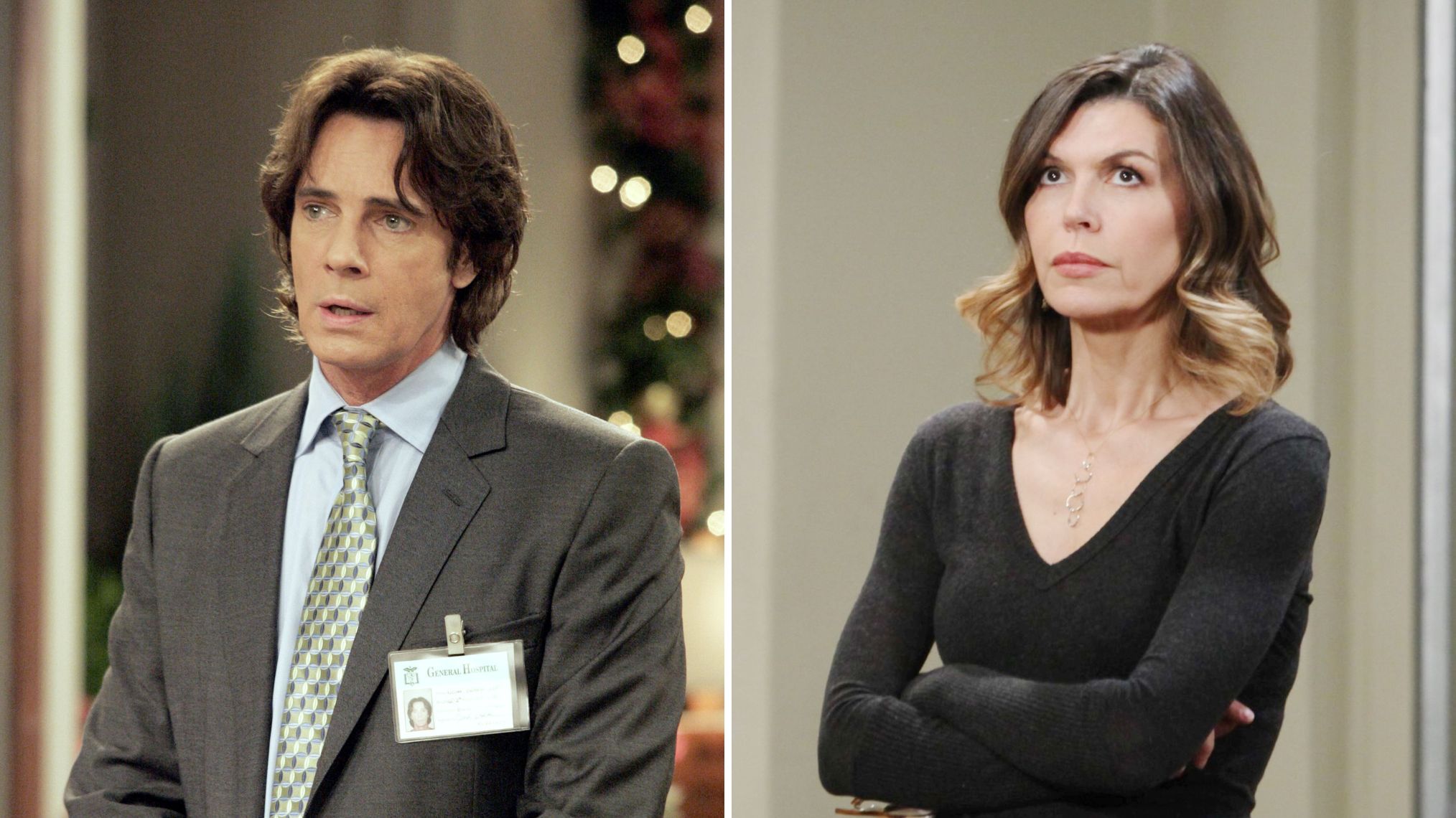 Rick Springfield and Finola Hughes on 'General Hospital'