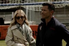 Kelly Ripa and Mark Consuelos in 'Running With the Wolves' on ESPN