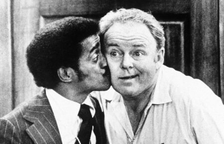 Carroll O'Connor and Sammy Davis Jr. in All In The Family
