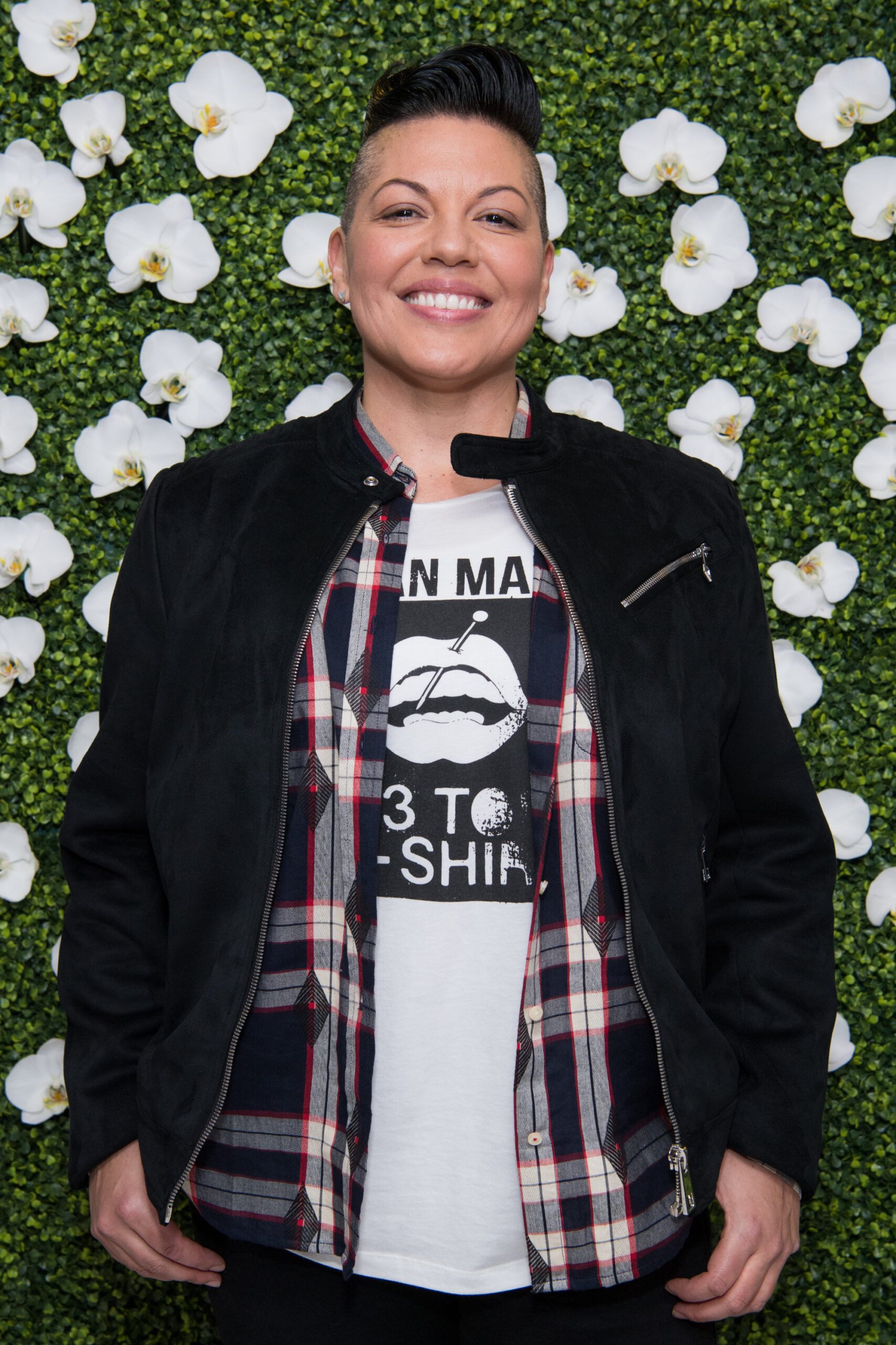 Sara Ramirez attends 'CBS Hosts The EYEspeak Summit' at Pacific Design Center