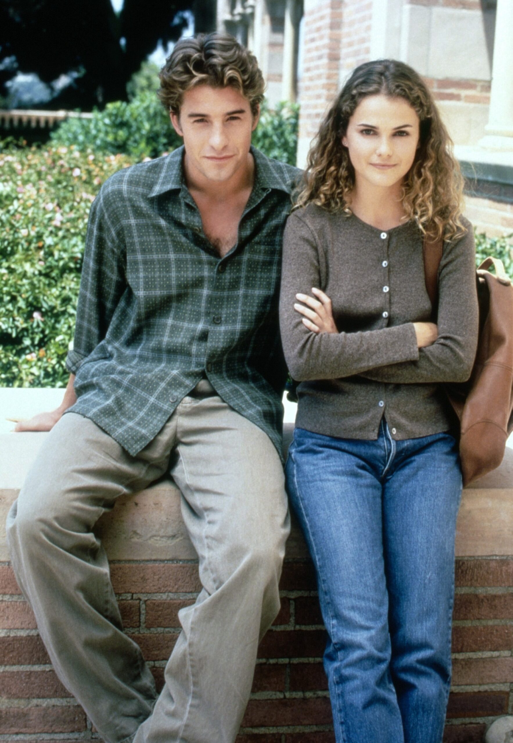 Scott Speedman, Keri Russell on the set of 'Felicity'