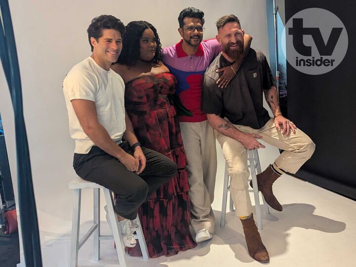 Asher Grodman, Danielle Pinock, Utkarsh Ambudkar, and Devan Chandler Long from Ghosts.