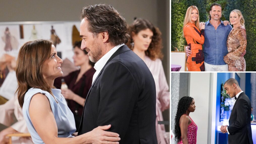 Rebecca Budig and Thorsten Kaye on 'The Bold and the Beautiful'; Michelle Stafford, Joshua Morrow, and Sharon Page on 'The Young and the Restless'; Tabyana Ali and Jens Austin Astrup on 'General Hospital'