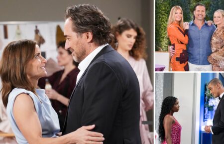 Rebecca Budig and Thorsten Kaye on 'The Bold and the Beautiful'; Michelle Stafford, Joshua Morrow, and Sharon Page on 'The Young and the Restless'; Tabyana Ali and Jens Austin Astrup on 'General Hospital'