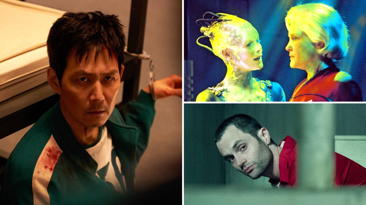 Lee Jung-jae as Seong Gi-hun in 'Squid Game,' Alice Krige as the Borg Queen and Kate Mulgrew in Captain Kathryn Janeway in 'Star Trek: Voyager,' and Penn Badgley as Joe Goldberg in 'You'