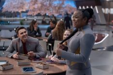 George Hawkins, Bella Shepard and Kerrice Brooks in season 1, episode 5 of Star Trek: Starfleet Academy