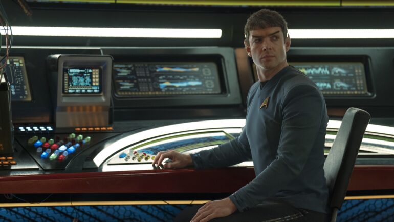 Ethan Peck as Spock — 'Star Trek: Strange New Worlds' Season 3 Episode 1