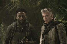 Babs Olusanmokun as Dr. MíBenga and Anson Mount as Capt. Pike — 'Star Trek: Strange New Worlds' Season 3 Episode 3 'Shuttle to Kenfori'
