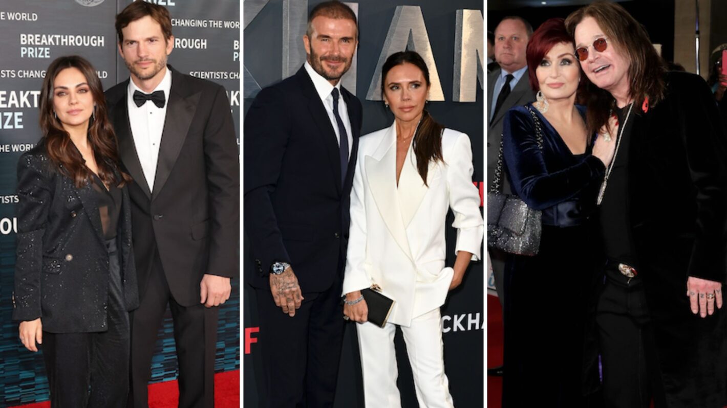 Mila Kunis and Ashton Kutcher arrive at the Ninth Breakthrough Prize Ceremony, David Beckham and Victoria Beckham attend the 