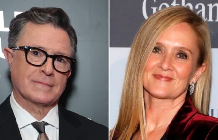 Stephen Colbert and Samantha Bee