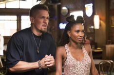 Steve Howey, Shanola Hampton as Kev and Viv in 'Shameless' Season 7