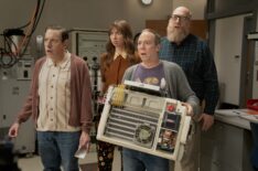 John Ross Bowie, Lauren Lapkus, Kevin Sussman, and Brian Posehn in 'Stuart Fails to Save the Universe'