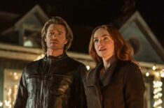 Chad Michael Murray as Cal and Morgan Kohan as Maggie in the 'Sullivan's Crossing' Season 3 finale