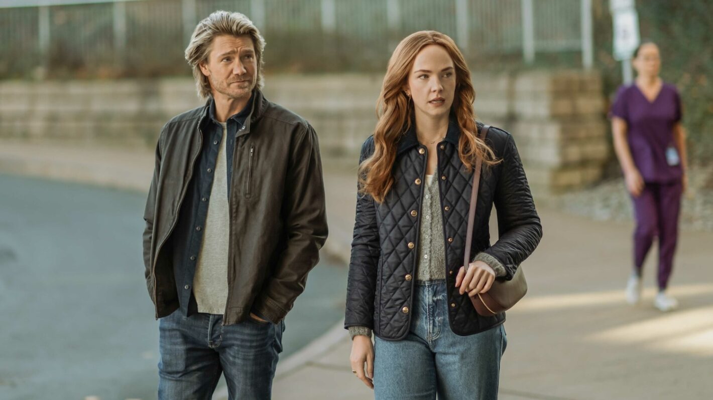Chad Michael Murray as Cal and Morgan Kohan as Maggie in 'Sullivan's Crossing' Season 3 Episode 9