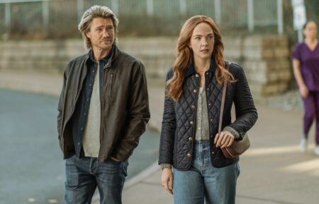 Chad Michael Murray as Cal and Morgan Kohan as Maggie in 'Sullivan's Crossing' Season 3 Episode 9