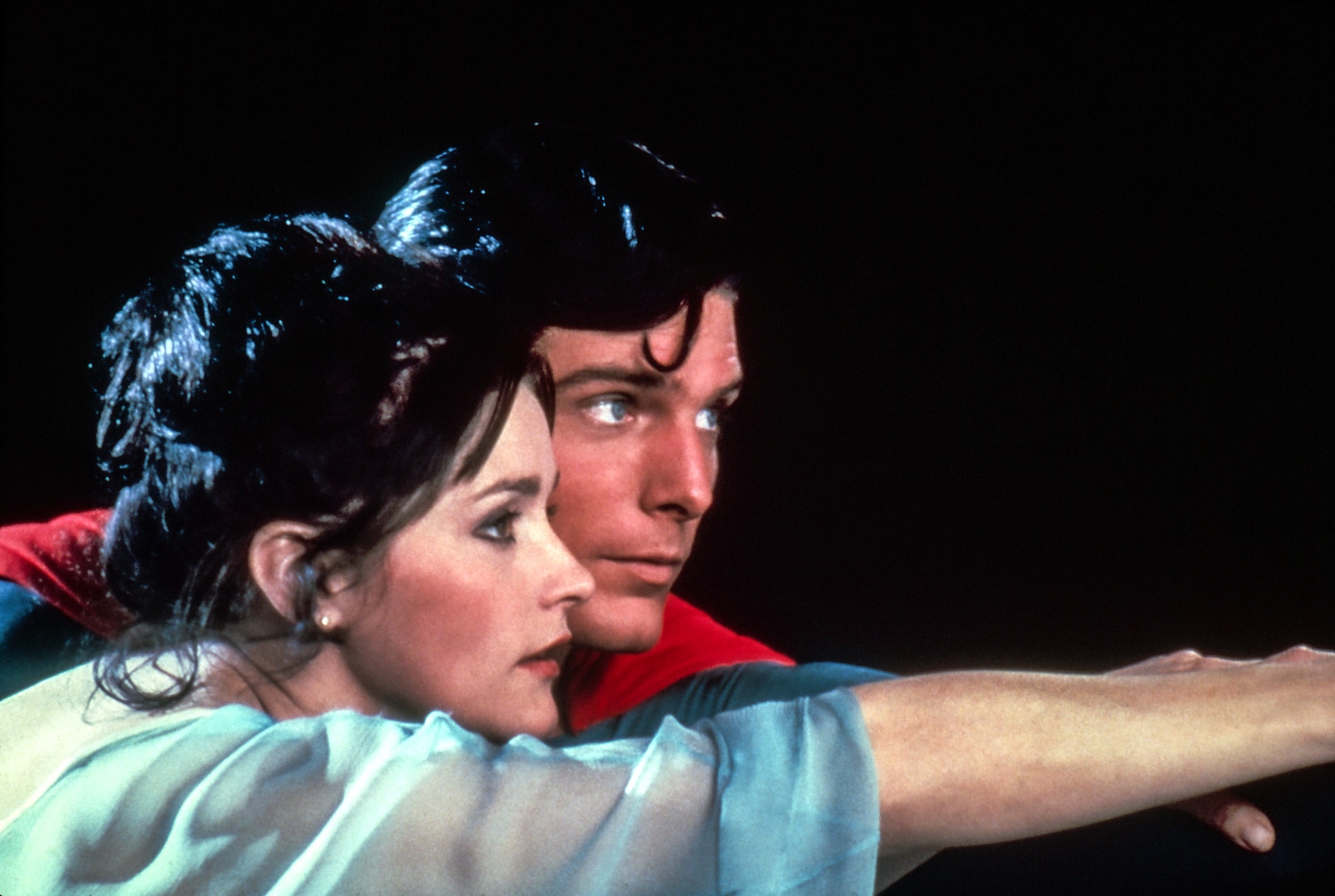 Margot Kidder, Christopher Reeve in 1978's 'Superman'