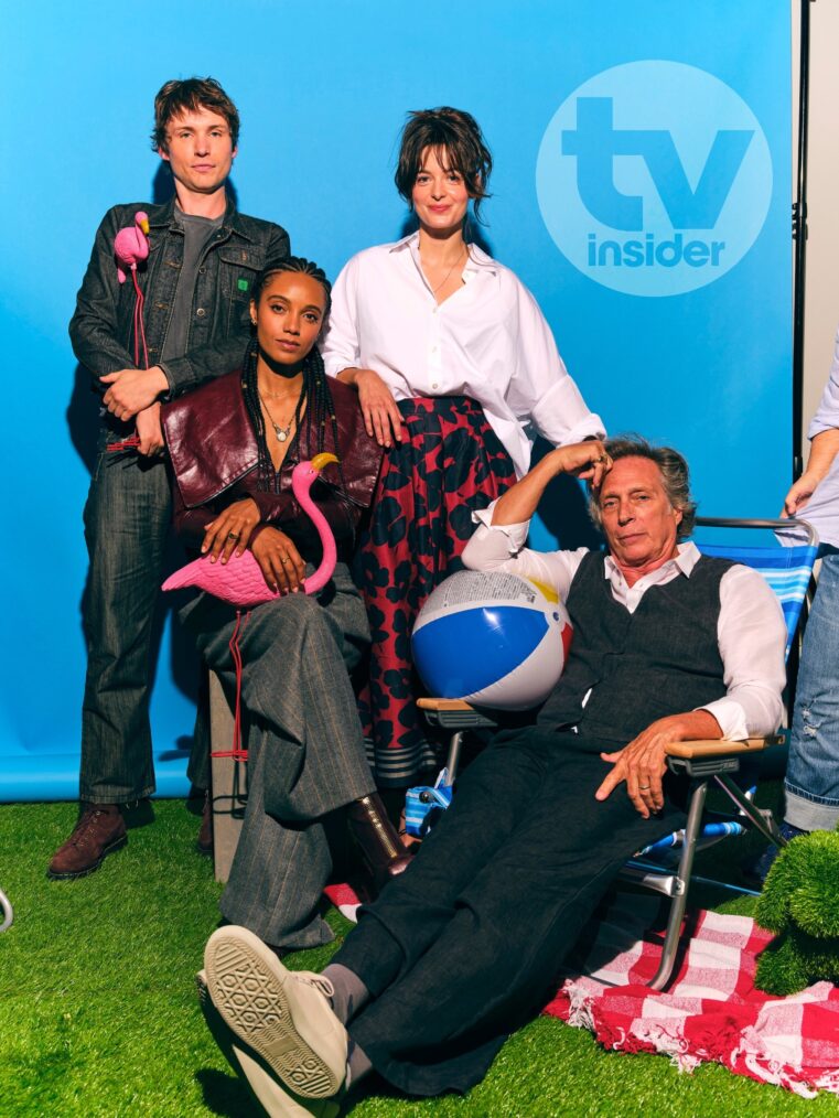 Nicholas Denton, Maisie Richardson-Sellers, Celine Buckens, and William Fichtner of 'Anne Rice's Talamasca' cast San Diego Comic-Con 2025