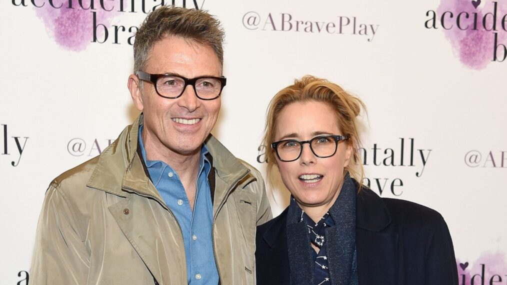 Tim Daly and Tea Leoni attend the 'Accidentally Brave' Opening Night at DR2 Theatre on March 25, 2019 in New York City.