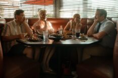 Jeremy Swift, Hannah Waddingham, Juno Temple, and Jason Sudeikis in 'Ted Lasso' Season 4