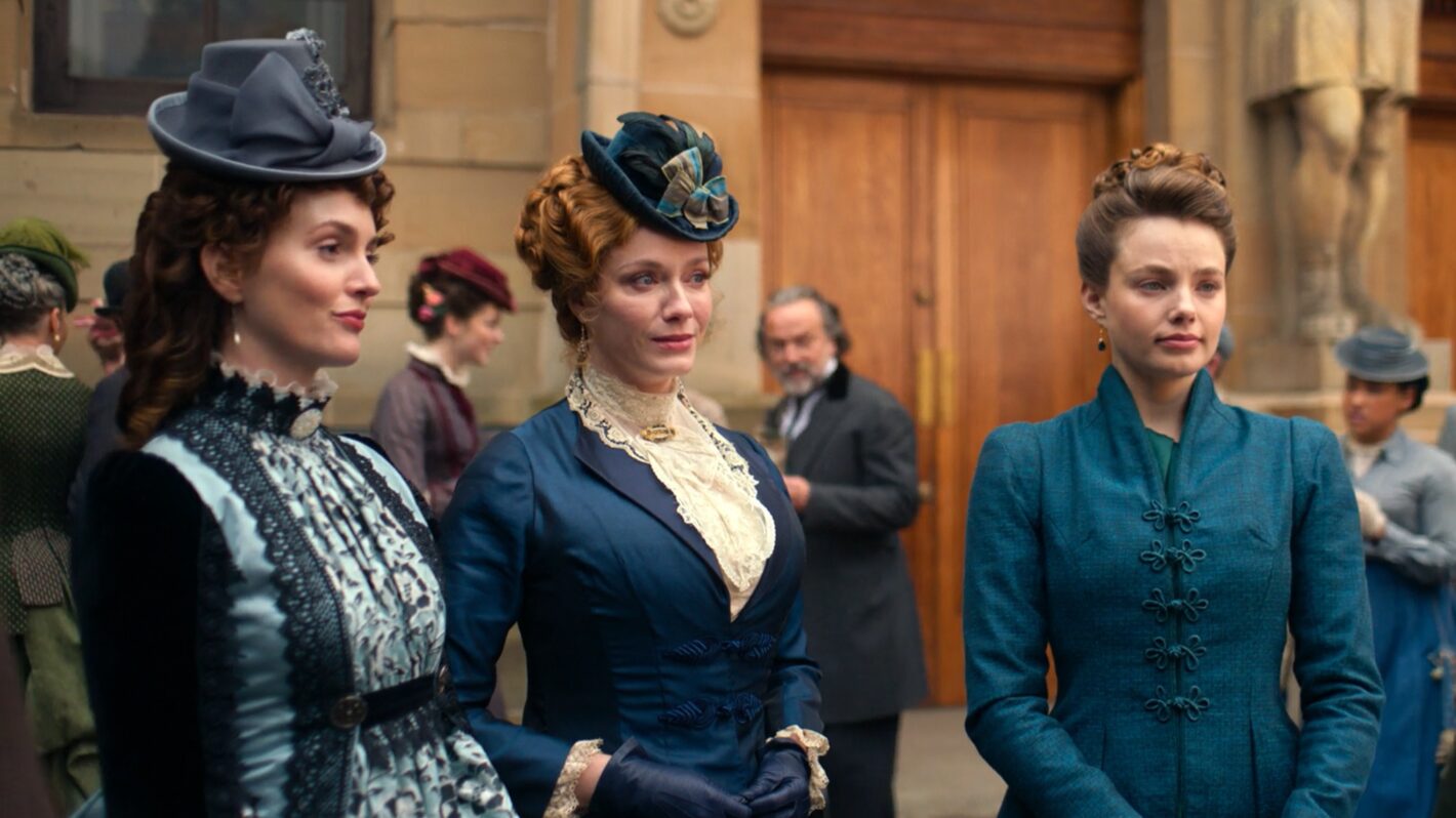 Leighton Meester, Christina Hendricks, and Kristine Frøseth for 'The Buccaneers' Season 2